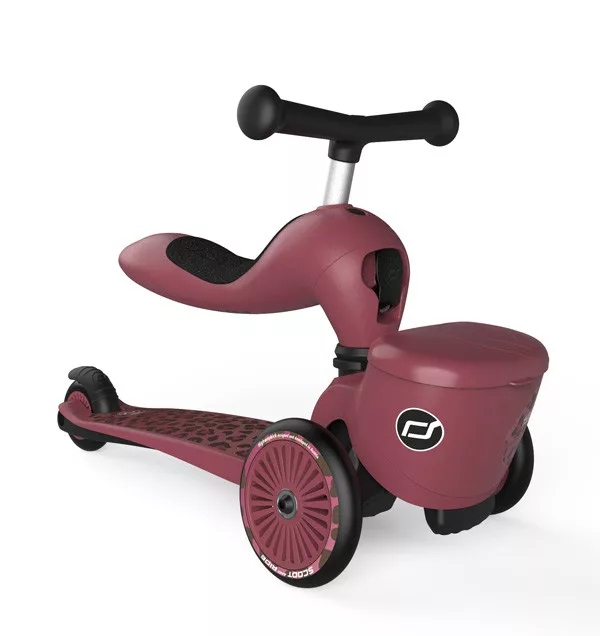 Scoot & Ride Highwaykick One Steel Bleu Acier - Trottinette 3-en-1 Pour Enfants
