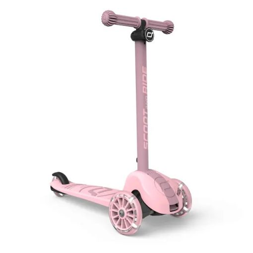 Scoot & Ride Highwaykick 3S Rose gyerek roller | Háromkerekű LED roller 3 éves kortól