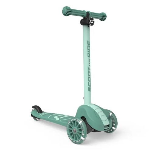 Scoot & Ride Highwaykick 3S Forest gyerek roller | Háromkerekű LED roller 3 éves kortól