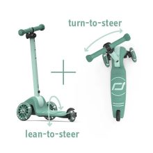 Scoot & Ride Highwaykick 3S Forest gyerek roller | Háromkerekű LED roller 3 éves kortól