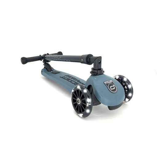 Scoot and Ride Highwaykik 3  LEDroller Steel